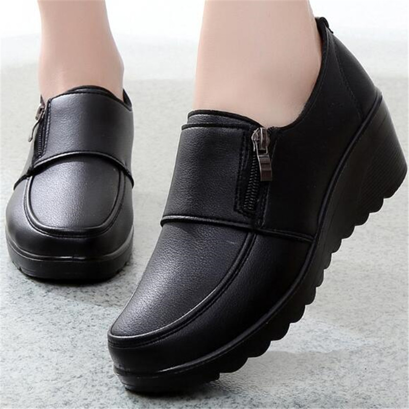 Leather Work Flats Women - Nuevos zapatos de primavera para mujer,