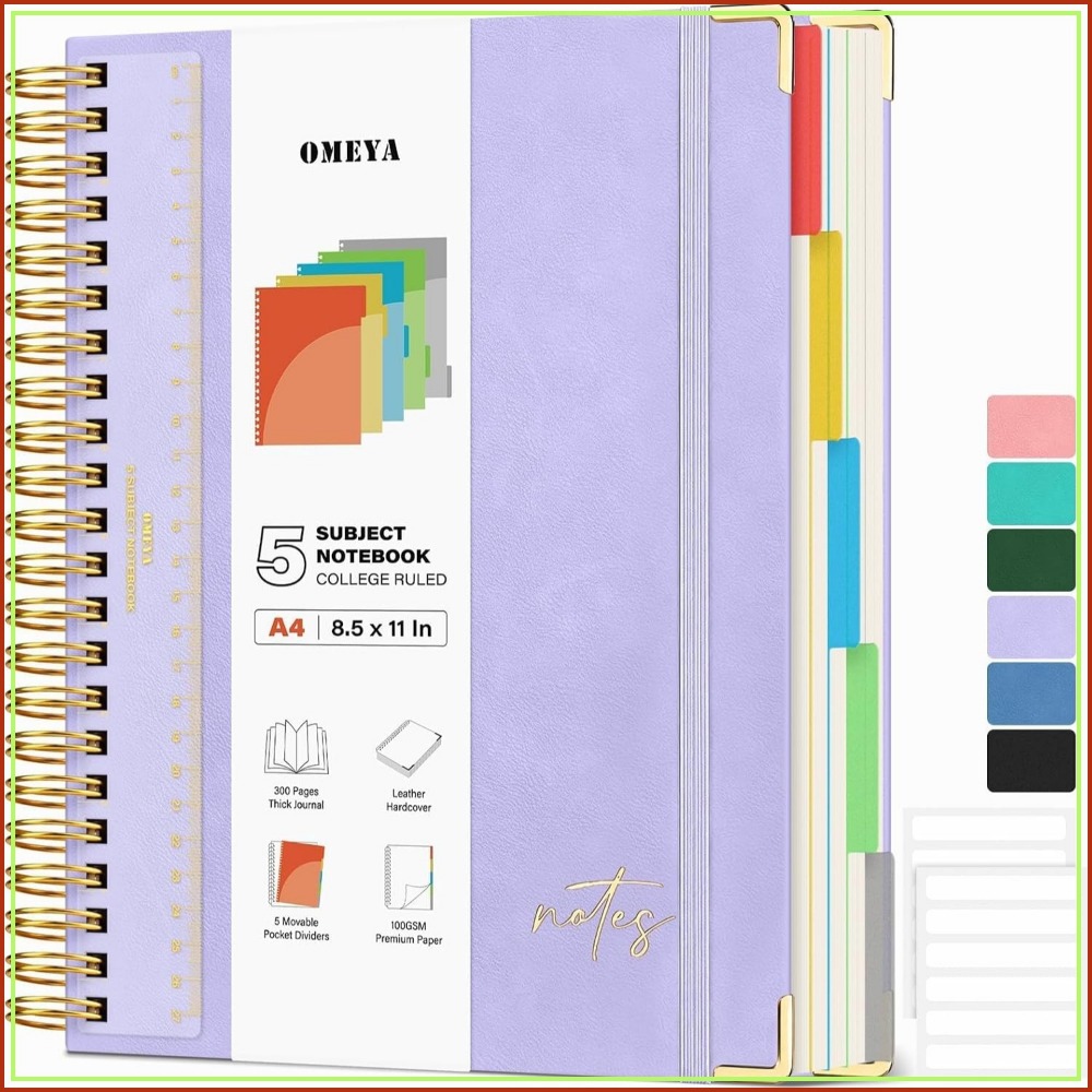Leatherwork Products - Cuaderno de Cuero A4 de 5