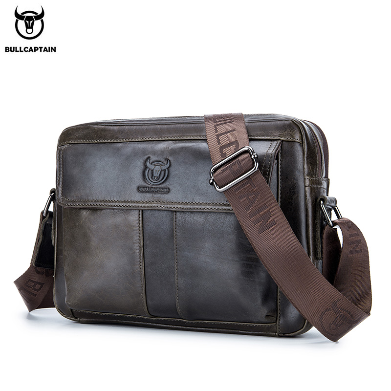 Leather Work Laptop Bag - BULLCAPTAIN, bolso cruzado de cuero genuino