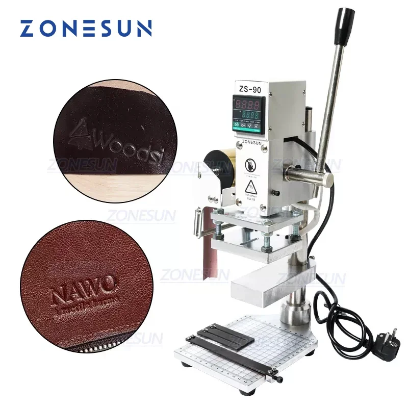 Leatherwork Press - ZONESUN-máquina de estampación en caliente de