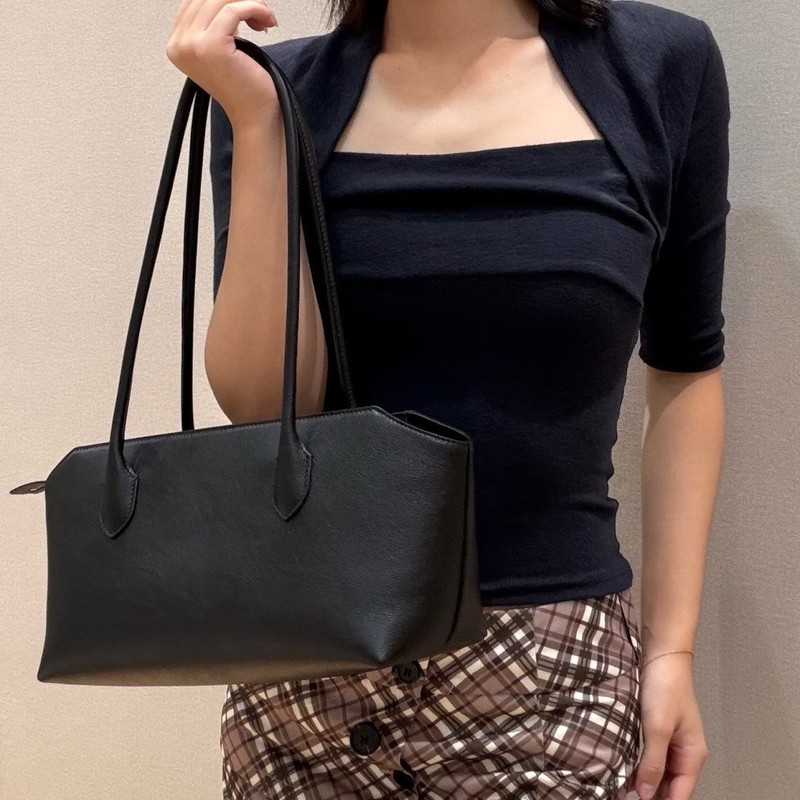 Leatherwork Flowers - Bolso de mano de cuero genuino