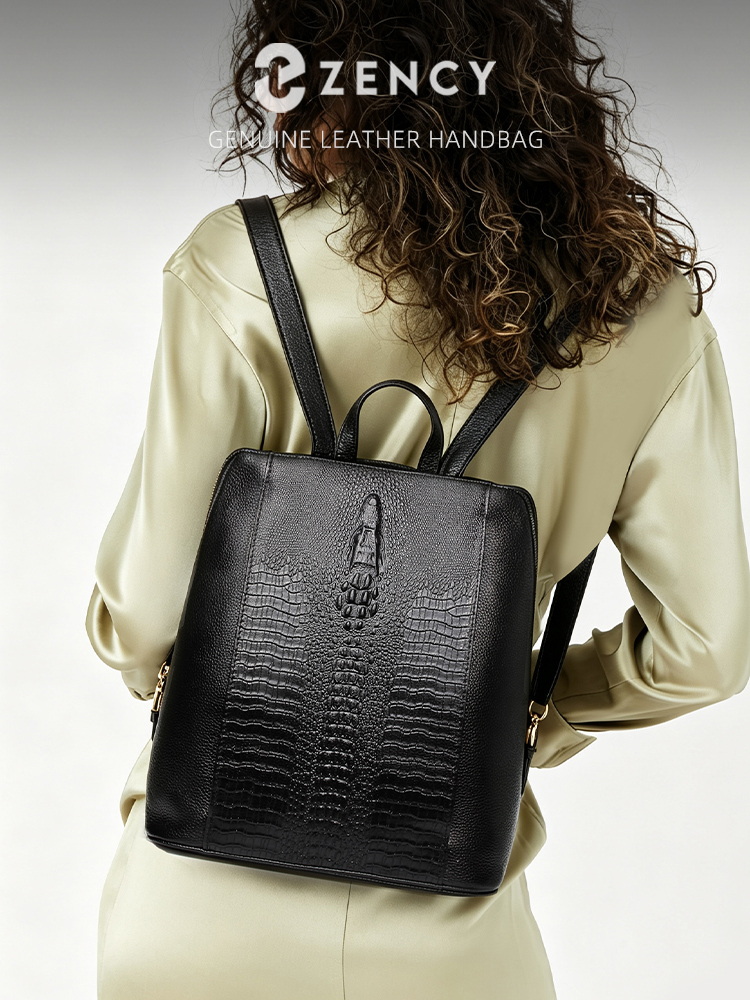 Leatherwork Bag - Mochila Zency de piel de cocodrilo
