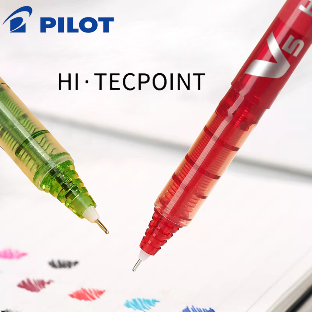 12 bolígrafos de gel Japan Pil - Pilot Pen V5 reseña y precio