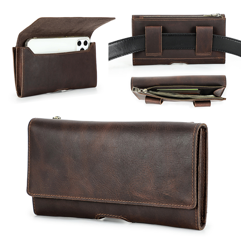 Riñonera de cuero de vaca para - Leatherwork Fasteners reseña y precio