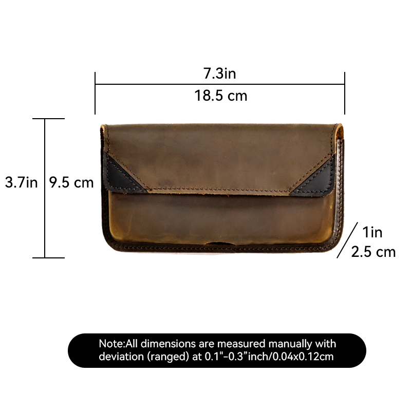 Riñonera de cuero genuino para - Leatherwork Fasteners reseña y precio