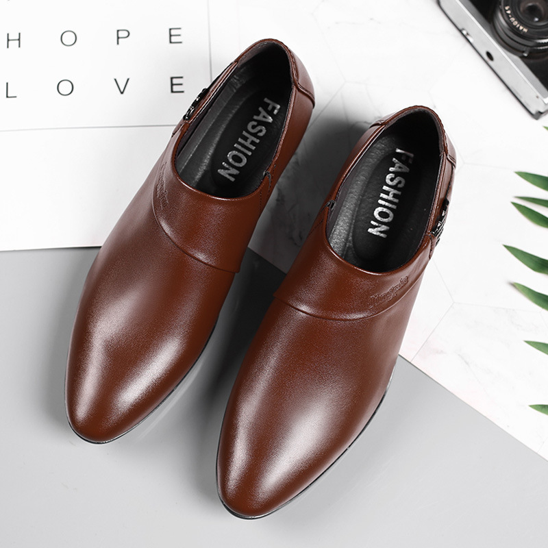 Zapatos de cuero PU para hombr - Leather Work Oxfords reseña y precio