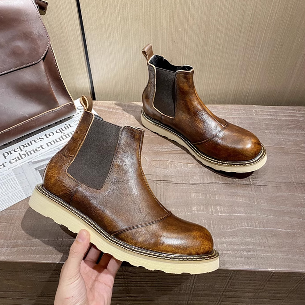 Botas Chelsea Retro de cuero g - Leather Work Oxfords reseña y precio
