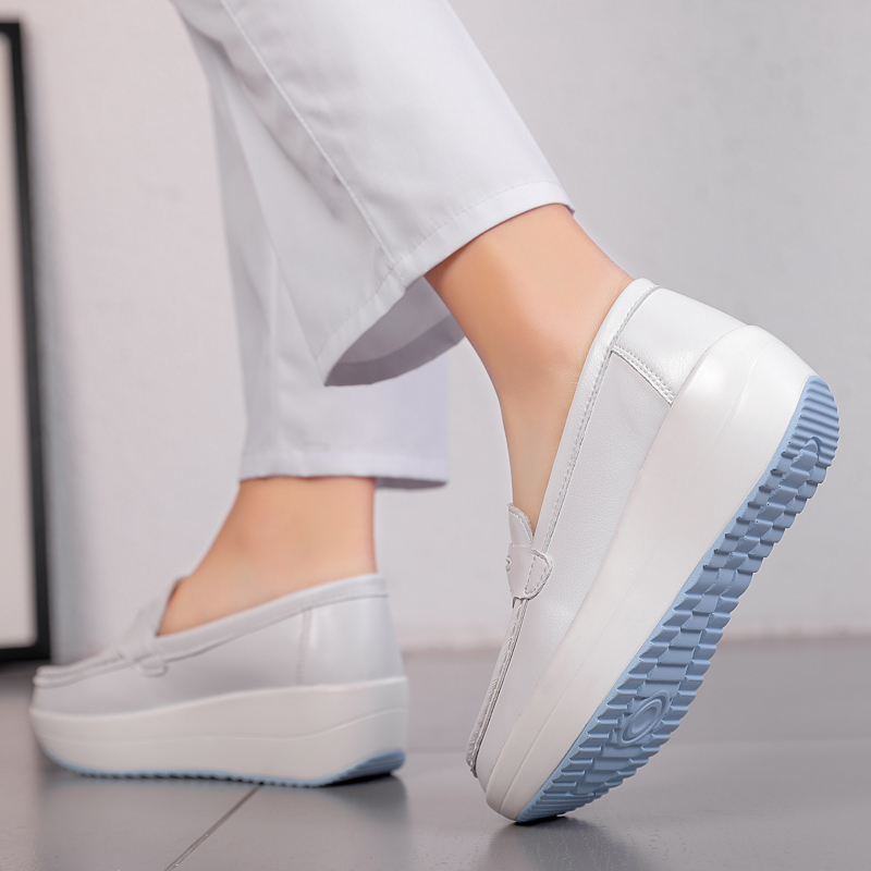 STRONGSHEN, zapatos informales - Leather Work Flats Women reseña y precio