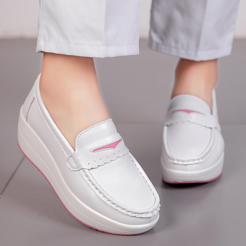 STRONGSHEN, zapatos informales - Leather Work Flats Women reseña y precio