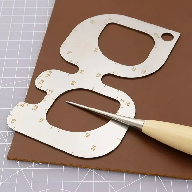 Regla de posicionamiento R, pl - Leatherwork Templates reseña y precio