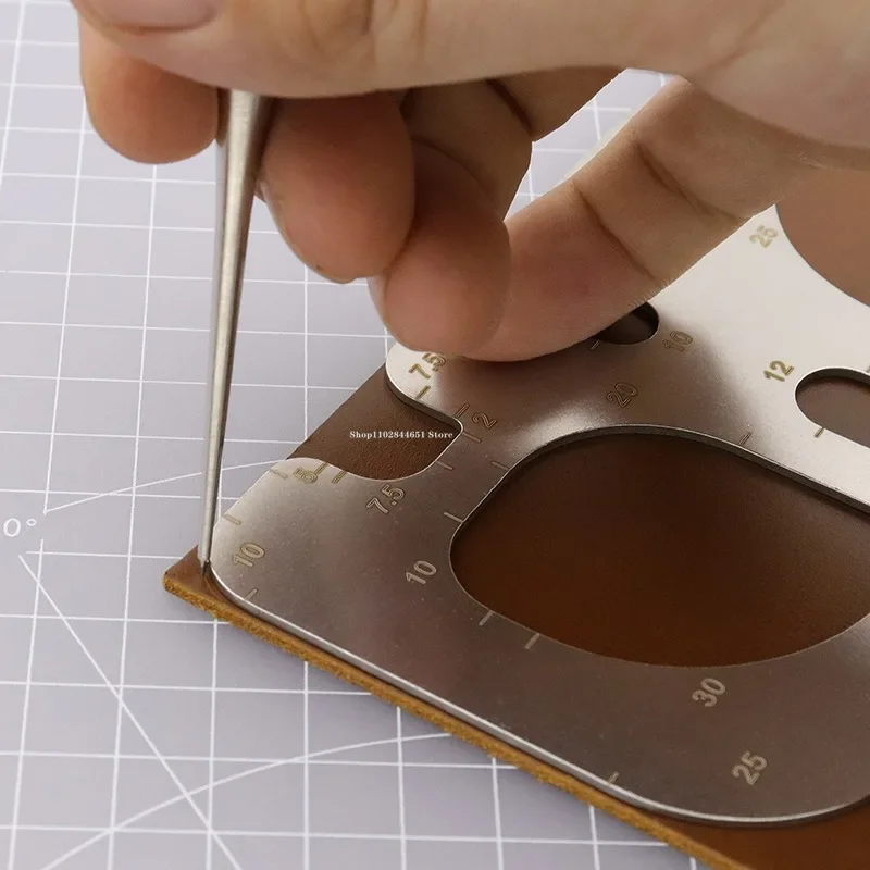 Regla de posicionamiento R, pl - Leatherwork Templates reseña y precio