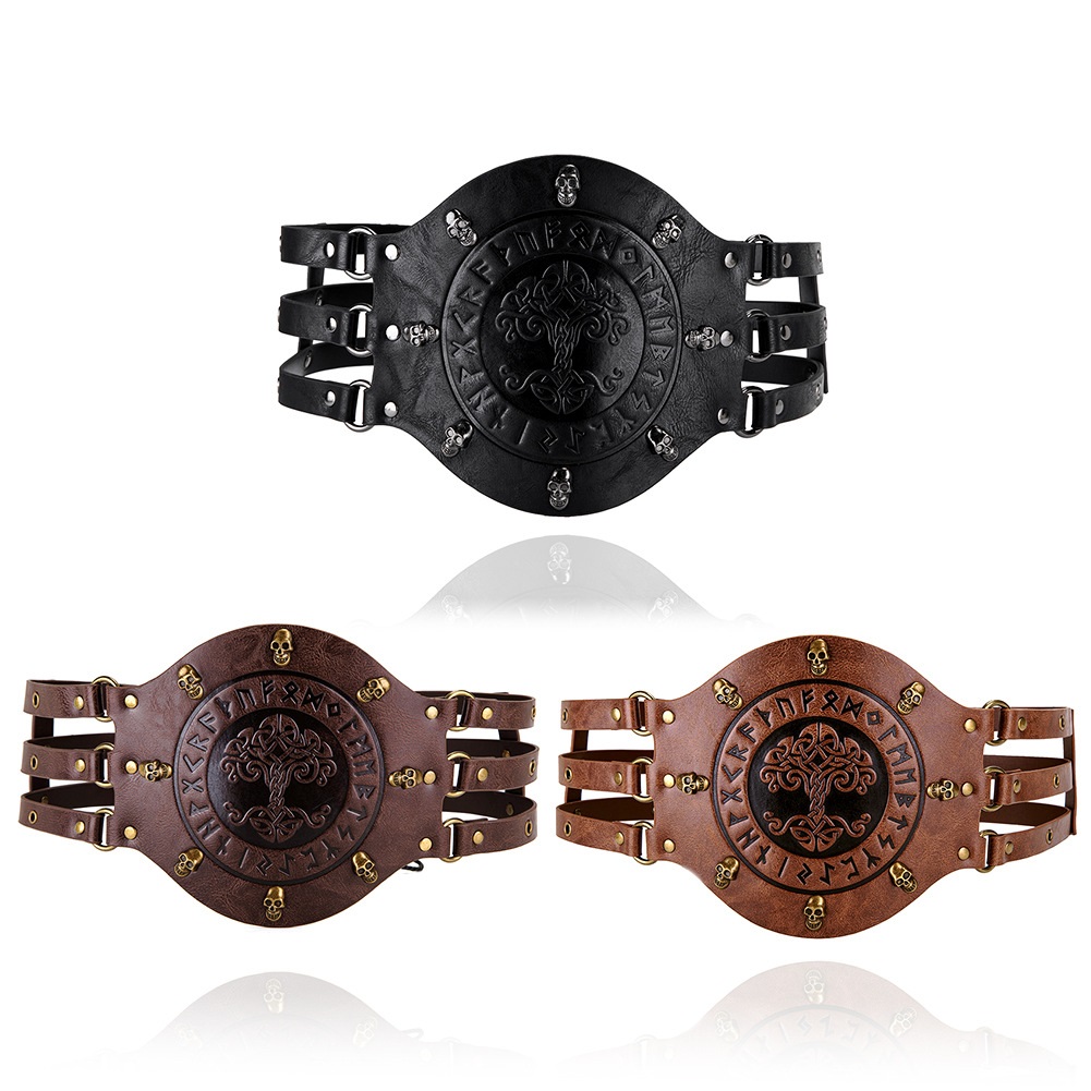 Cinturón ancho medieval, disfr - Leatherwork Fasteners reseña y precio