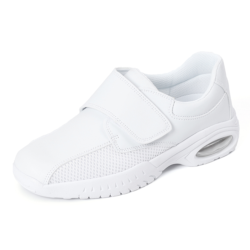 Zapatos de enfermería blancos  - Leather Work Flats Women reseña y precio