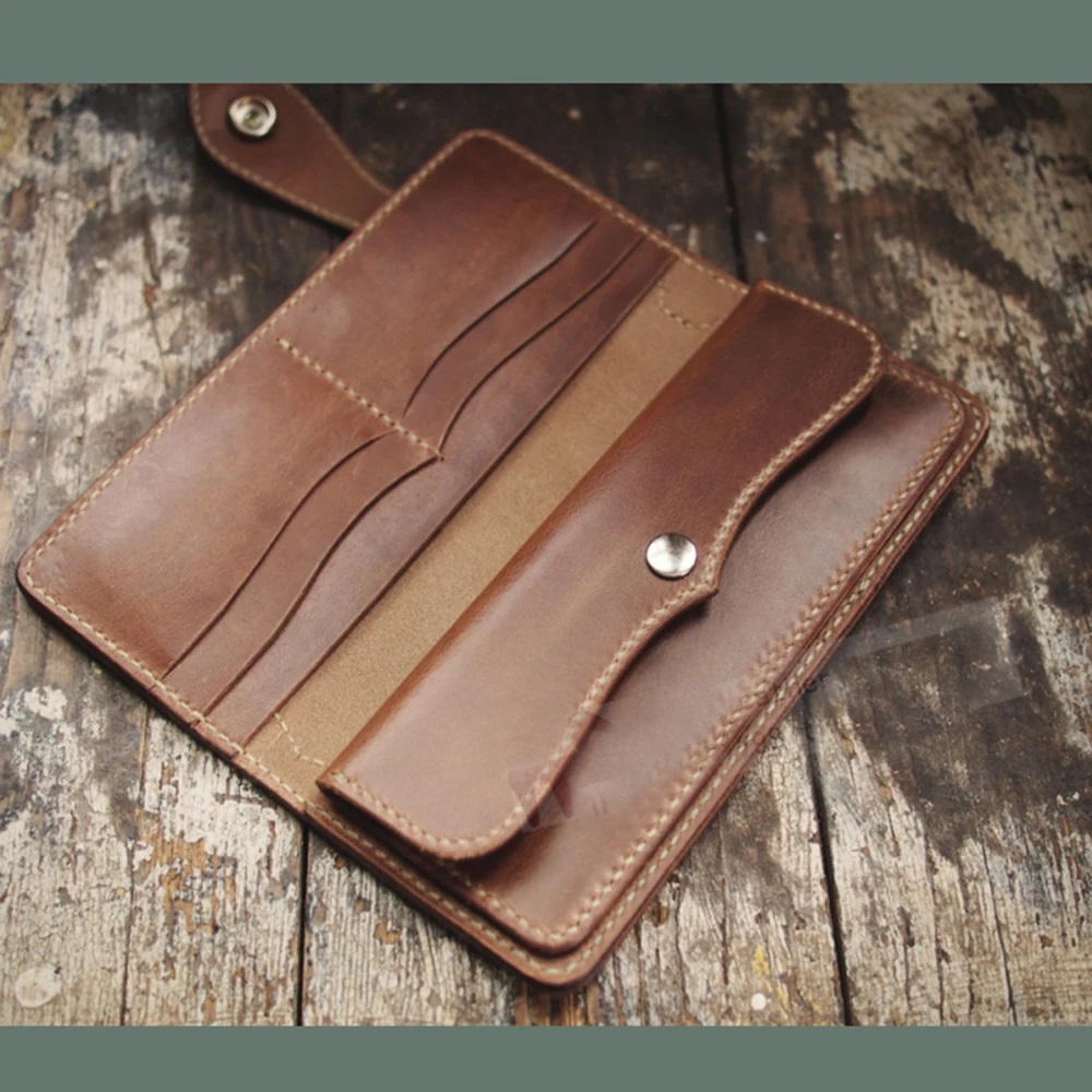 Tarjetero vintage de 20x9x2cm, - Leatherwork Templates reseña y precio