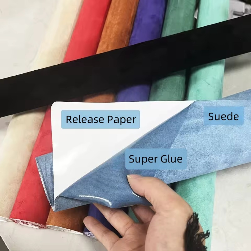 Tela de gamuza autoadhesiva de - Leatherwork Press reseña y precio