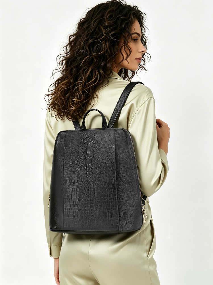 Mochila Zency de piel de cocod - Leatherwork Bag reseña y precio